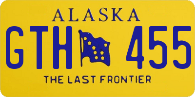 AK license plate GTH455