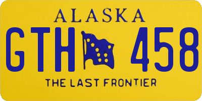 AK license plate GTH458