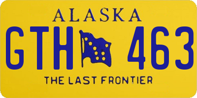 AK license plate GTH463