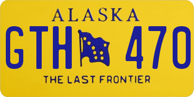 AK license plate GTH470