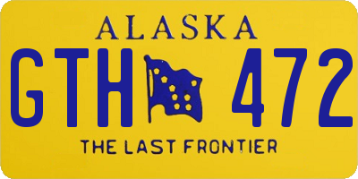 AK license plate GTH472