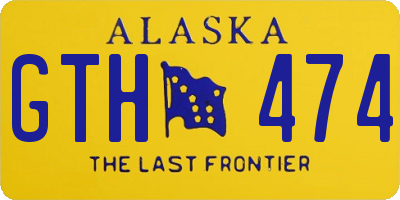 AK license plate GTH474