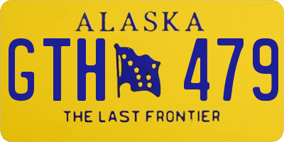 AK license plate GTH479