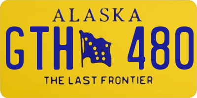 AK license plate GTH480