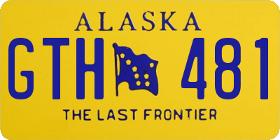 AK license plate GTH481