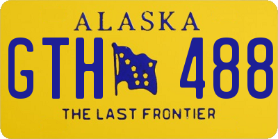 AK license plate GTH488