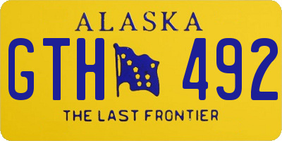 AK license plate GTH492