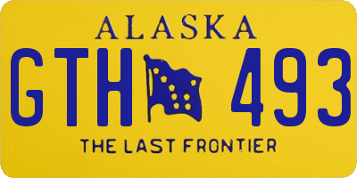 AK license plate GTH493