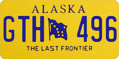 AK license plate GTH496