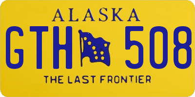 AK license plate GTH508