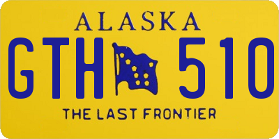 AK license plate GTH510