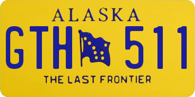 AK license plate GTH511