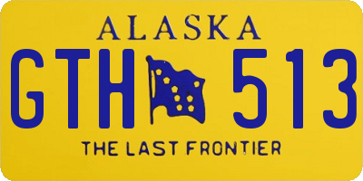 AK license plate GTH513