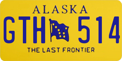 AK license plate GTH514