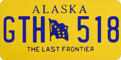 AK license plate GTH518