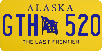 AK license plate GTH520