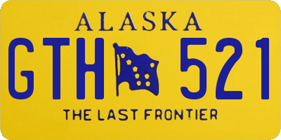 AK license plate GTH521