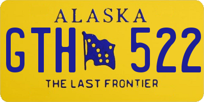 AK license plate GTH522