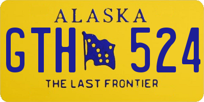 AK license plate GTH524