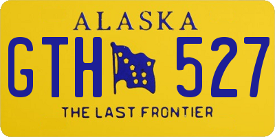 AK license plate GTH527