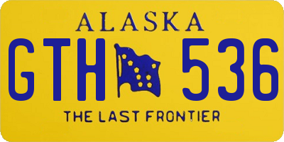 AK license plate GTH536