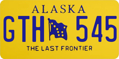 AK license plate GTH545
