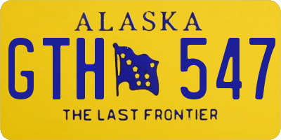 AK license plate GTH547