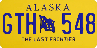 AK license plate GTH548