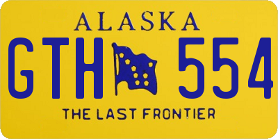 AK license plate GTH554