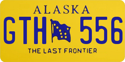 AK license plate GTH556