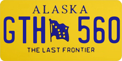 AK license plate GTH560