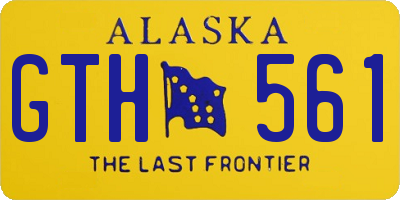 AK license plate GTH561
