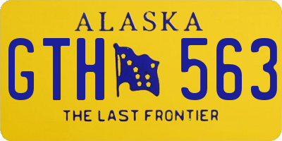 AK license plate GTH563