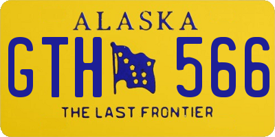 AK license plate GTH566