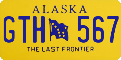 AK license plate GTH567
