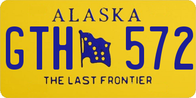 AK license plate GTH572