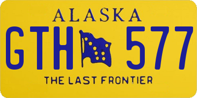 AK license plate GTH577