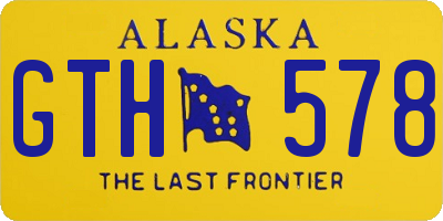 AK license plate GTH578