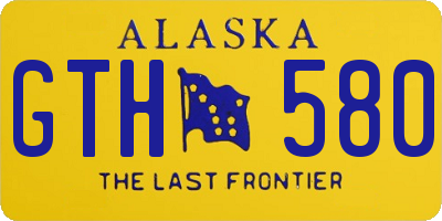 AK license plate GTH580