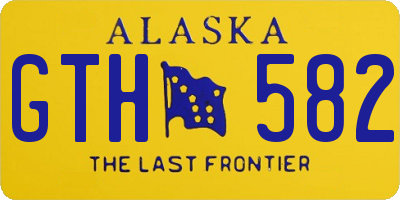 AK license plate GTH582