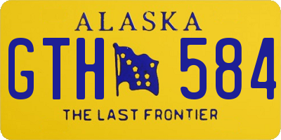 AK license plate GTH584