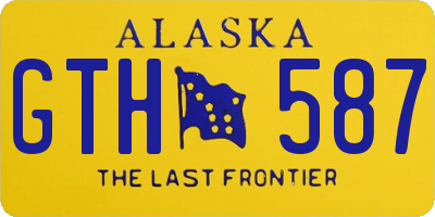 AK license plate GTH587