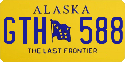 AK license plate GTH588