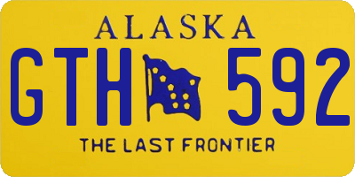 AK license plate GTH592