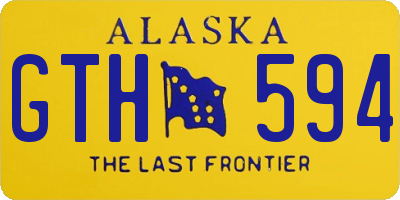 AK license plate GTH594