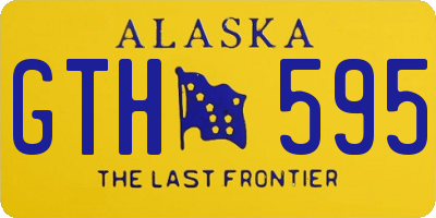 AK license plate GTH595