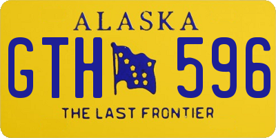 AK license plate GTH596