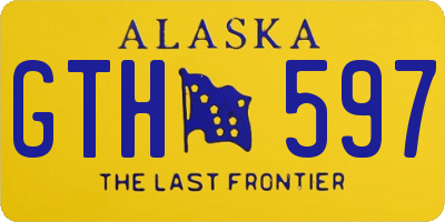 AK license plate GTH597