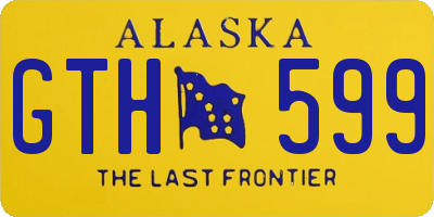 AK license plate GTH599