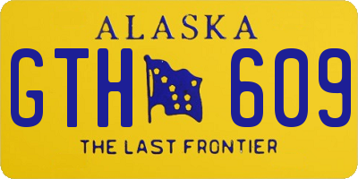 AK license plate GTH609